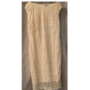 Cream colored lace Lauren Ralph Lauren dress